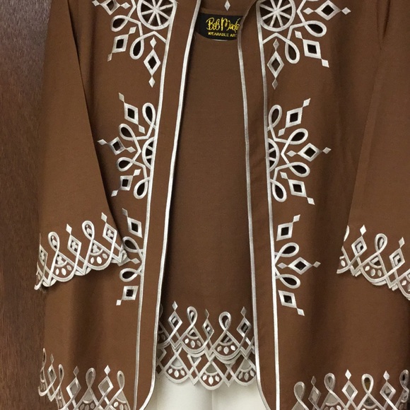 Bob Mackie Jacket/Tank and Dialogue Skirt - Picture 3 of 8